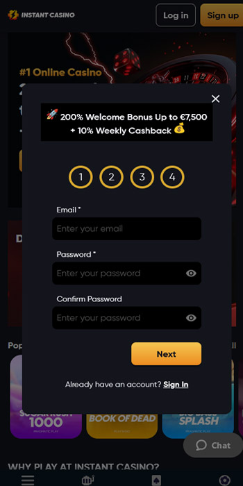 Casino Bonuses in Canada Instant Casino Fill in the Registration Form