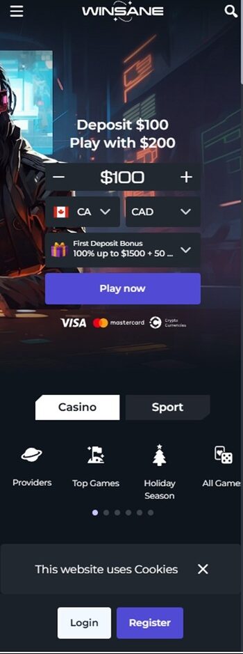 new online casinos canada winsane casino mini review