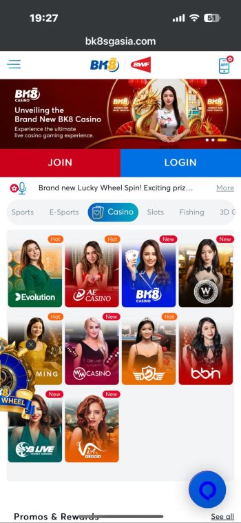 screenshot of bk8 singapore casino