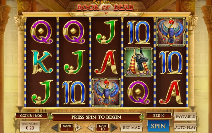 Book of Dead slot for real money - CardPlayer