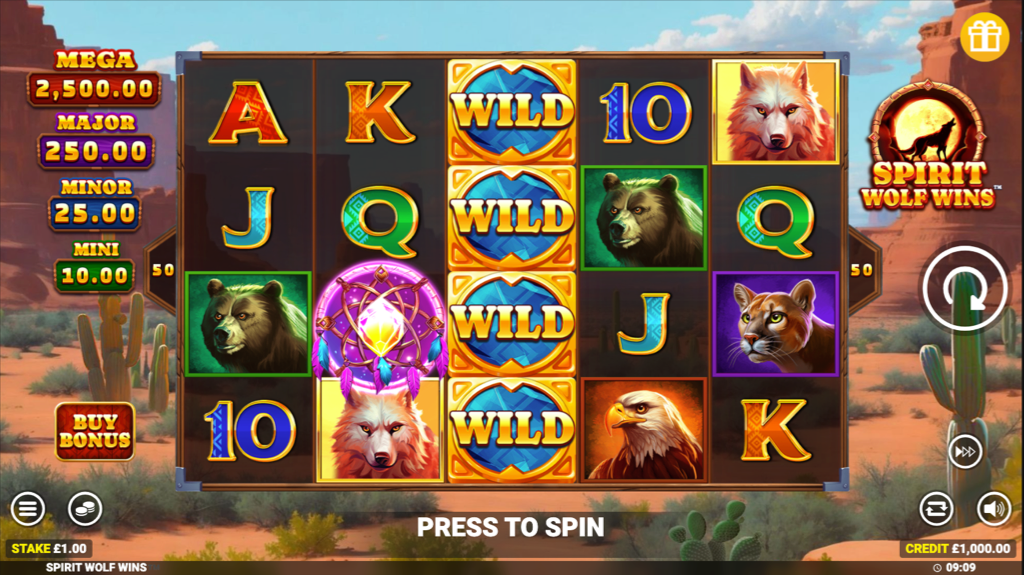 Spirit Wolf Wins New Online Slots